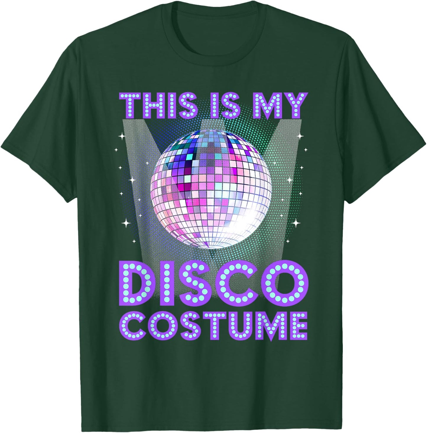 Disco Costume Art Women 70s 80s Party Disco Lover T-Shirt - T-Shirt | Forest