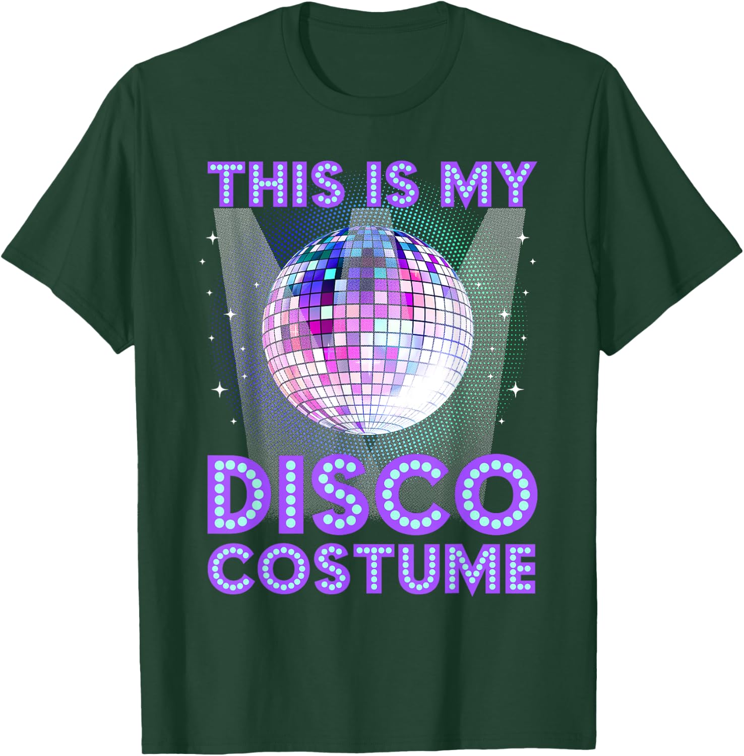 Disco Costume Art Women 70s 80s Party Disco Lover T-Shirt - T-Shirt | Forest