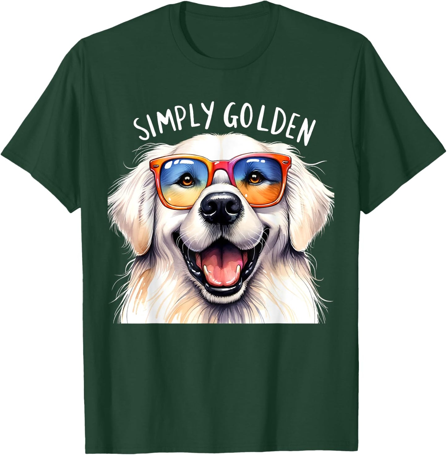 Simply Golden Retriever Mom Women Men Funny Dog Puppy Love T-Shirt - T-Shirt | Forest