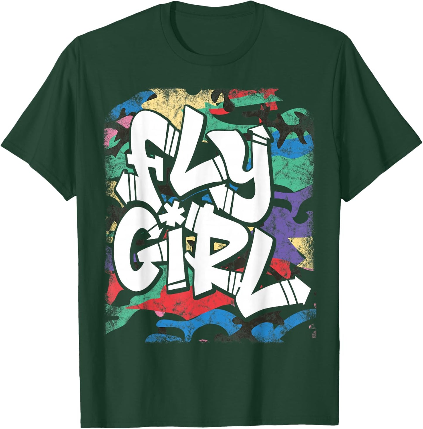 Fly Girl 80s 90s Old School B-Girl Hip Hop T-Shirt - T-Shirt | Forest