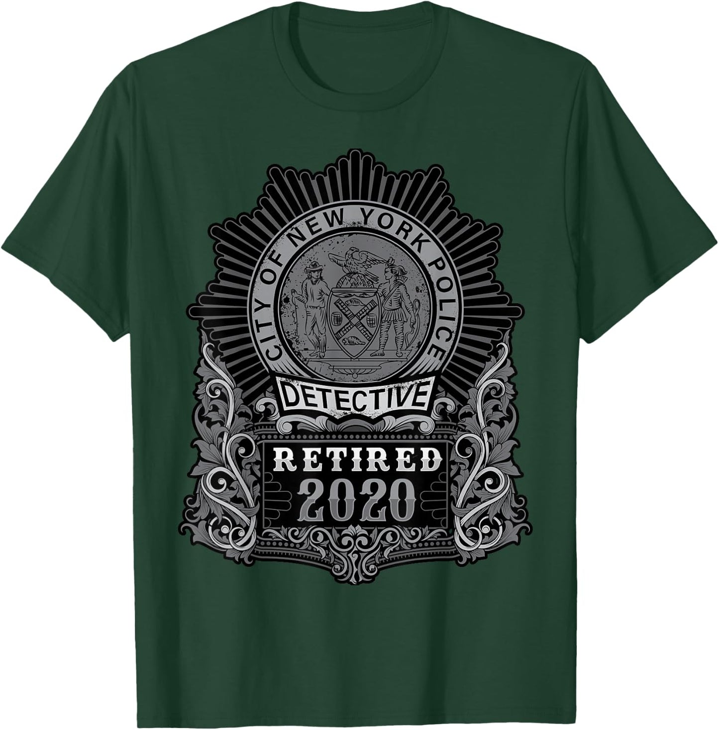 Retired NYPD Detective in 2020 T-Shirt - T-Shirt | Forest