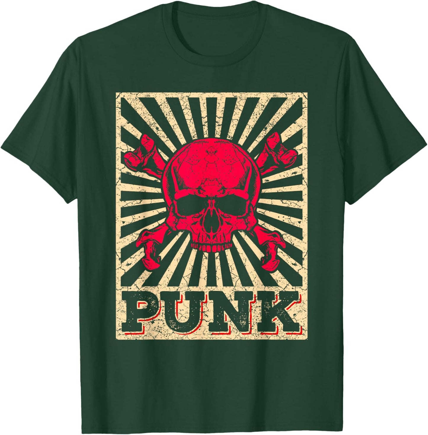 Punk Music Retro Punk Rock Concert Gift T-Shirt - T-Shirt | Forest