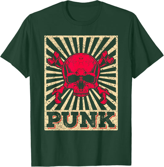 Punk Music Retro Punk Rock Concert Gift T-Shirt - T-Shirt | Forest
