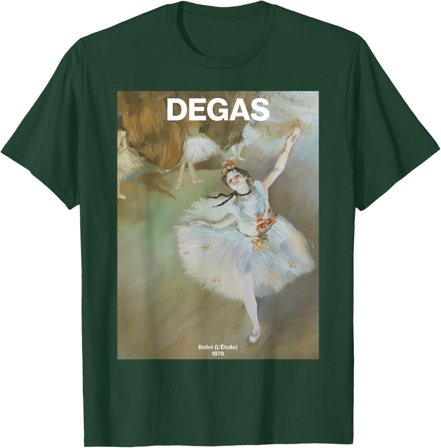 Degas – Ballet (L'Étoile) | Famous Painting T-Shirt - T-Shirt | Forest