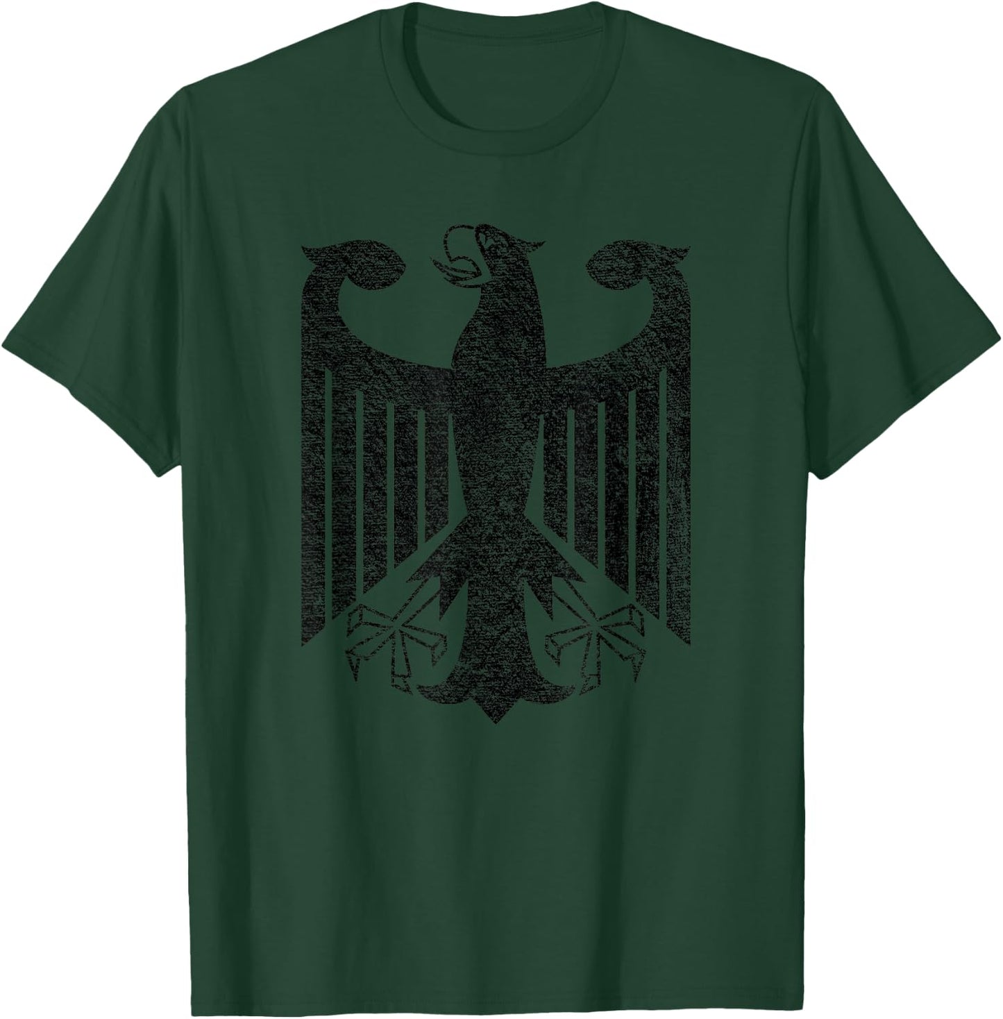 German Coat of Arms Germany Eagle Black T-Shirt - T-Shirt | Forest