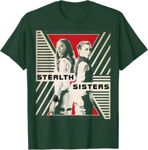 Marvel Black Widow Stealth Sisters Poster T-Shirt - T-Shirt | Forest