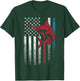 Fishing Marlin Swordfish Fish 4th of July American Flag USA Women Kids Men T-Shirt - T-Shirt | Forest