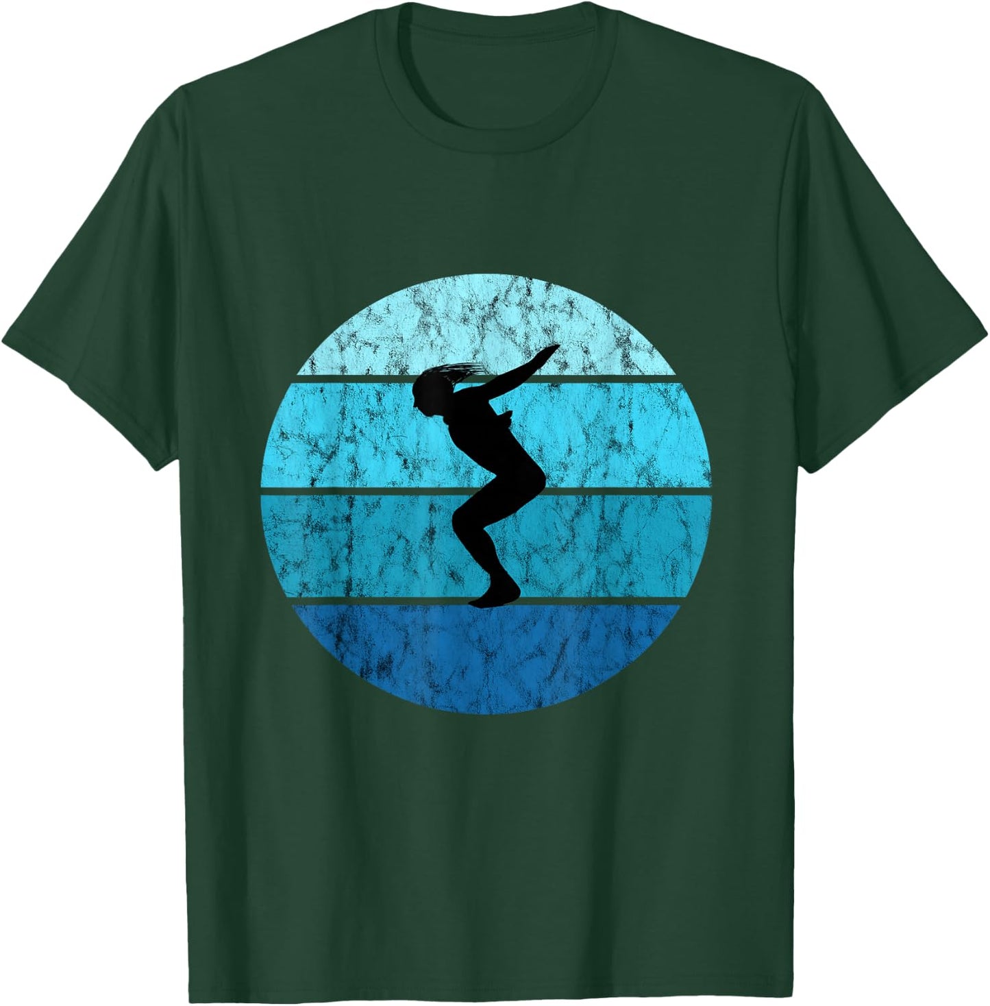 Retro Vintage Ocean Tower Jumping Board T-Shirt - T-Shirt | Forest