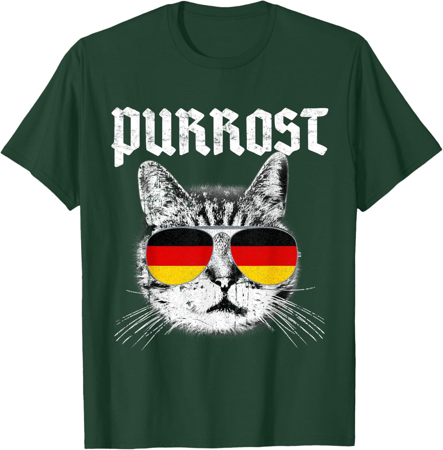 PURROST Prost Oktoberfest Cat Funny German Flag Kids Gift T-Shirt - T-Shirt | Forest