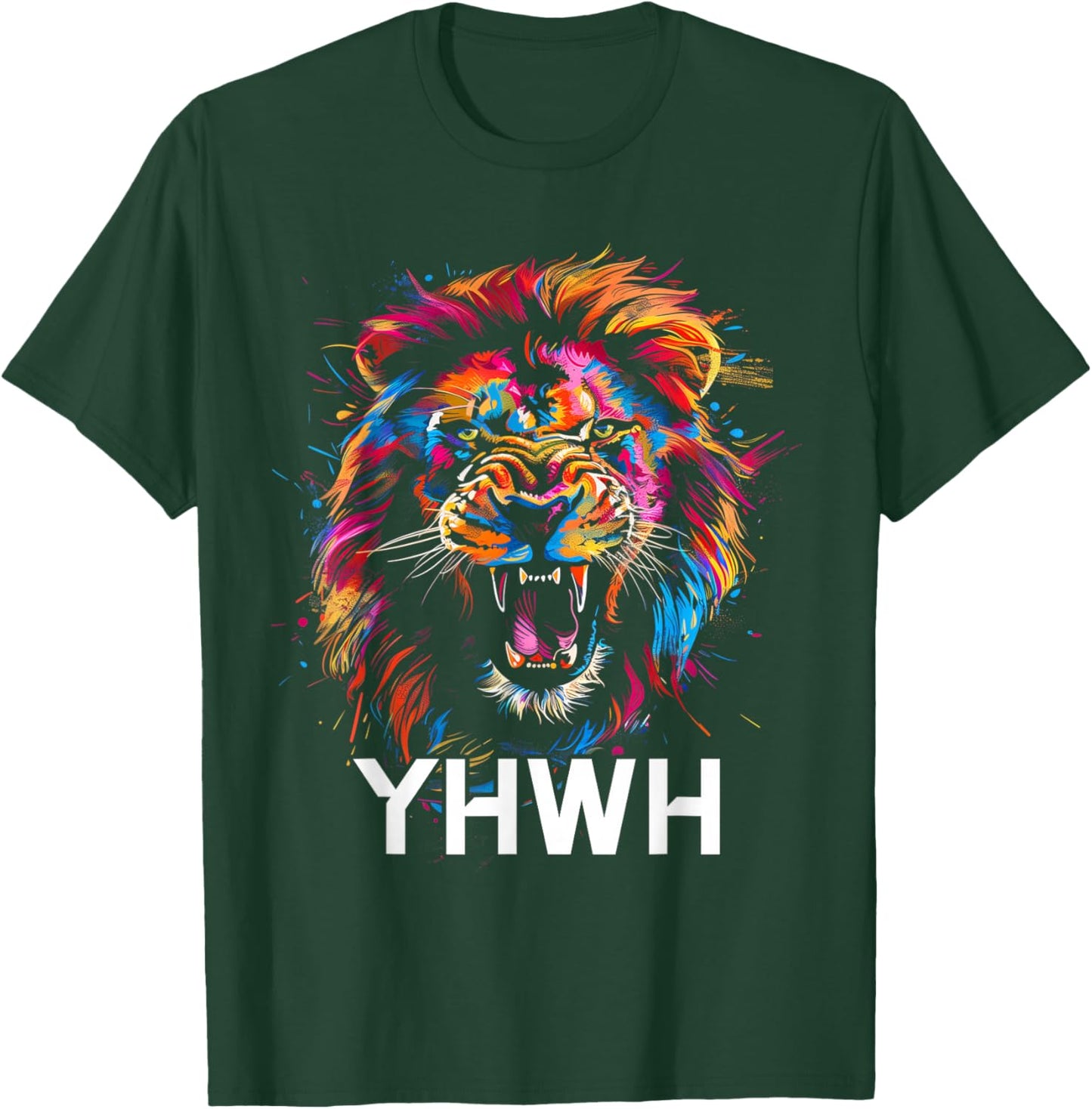 Hebrew Israelite Lion Of Judah Tribe YHWH Jew Jewish Yah T-Shirt - T-Shirt | Forest