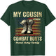 My Cousin Wears Combat Boots Proud Army Family Veteran T-Shirt - T-Shirt | Forest