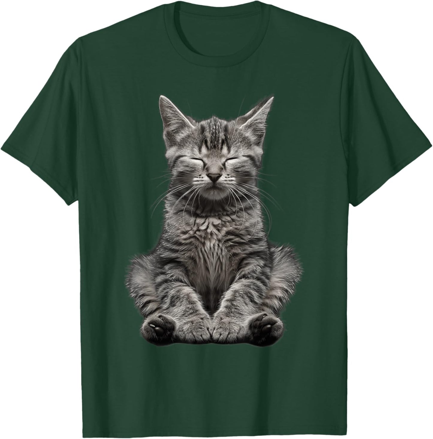 Cat Yoga T-Shirt - T-Shirt | Forest