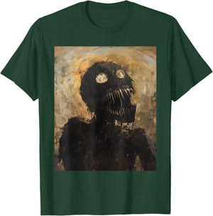 Horror Monster Art Evil Demon Skeleton Goth Zombie Creature T-Shirt - T-Shirt | Forest