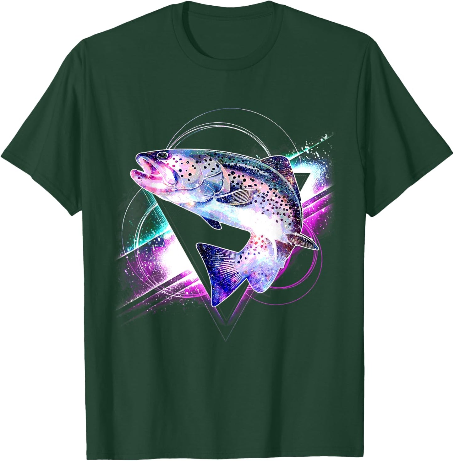 Aesthetic Galaxy Trout T-Shirt - T-Shirt | Forest