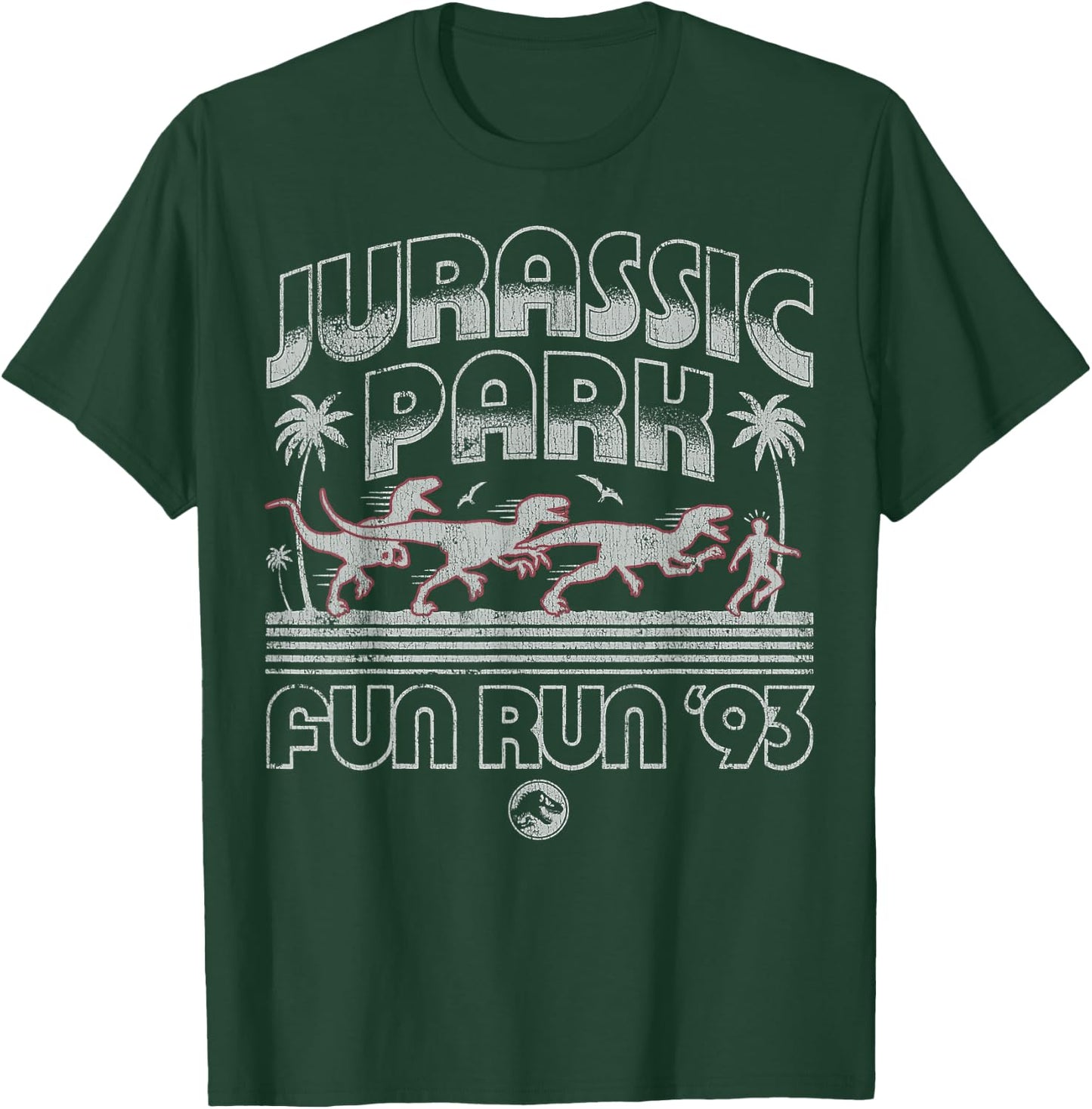 Jurassic Park Fun Run '93 Logo T-Shirt - T-Shirt | Forest