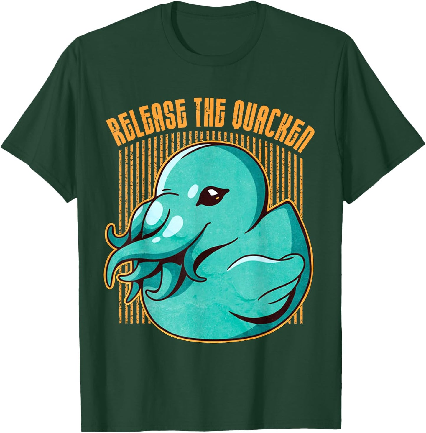 Release The Quacken Cute Octopus Duck Kraken T-Shirt - T-Shirt | Forest