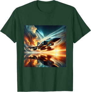 F-4 Phantom II McDonnell Douglas Aircraft Aviation Pilot T-Shirt - T-Shirt | Forest