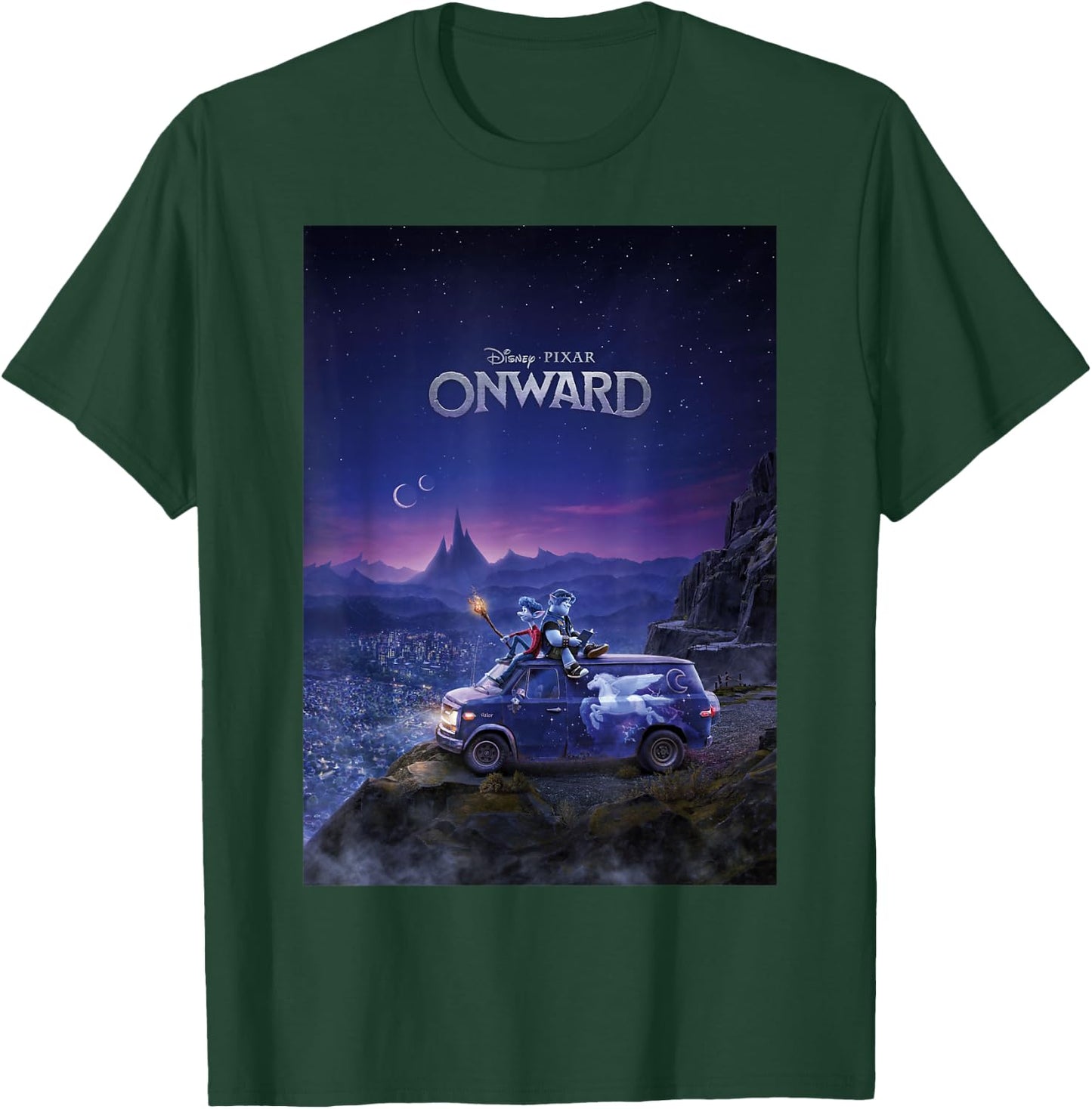 Disney Pixar Onward Poster T-Shirt - T-Shirt | Forest