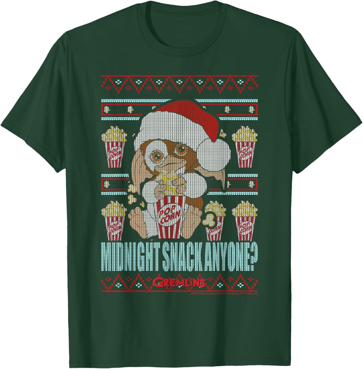 Gremlins Christmas Midnight Snack Anyone Ugly Sweater T-Shirt - T-Shirt | Forest