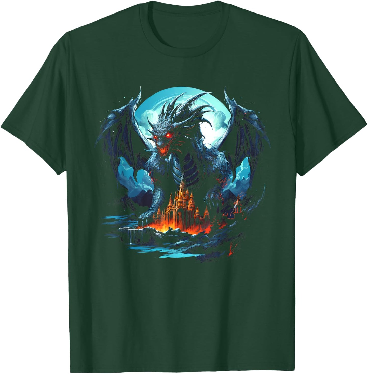 Frost Dragon Ice Dragon T-Shirt - T-Shirt | Forest