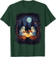 Retro Ghost Reading Books Camping Campfire Gothic Halloween T-Shirt - T-Shirt | Forest