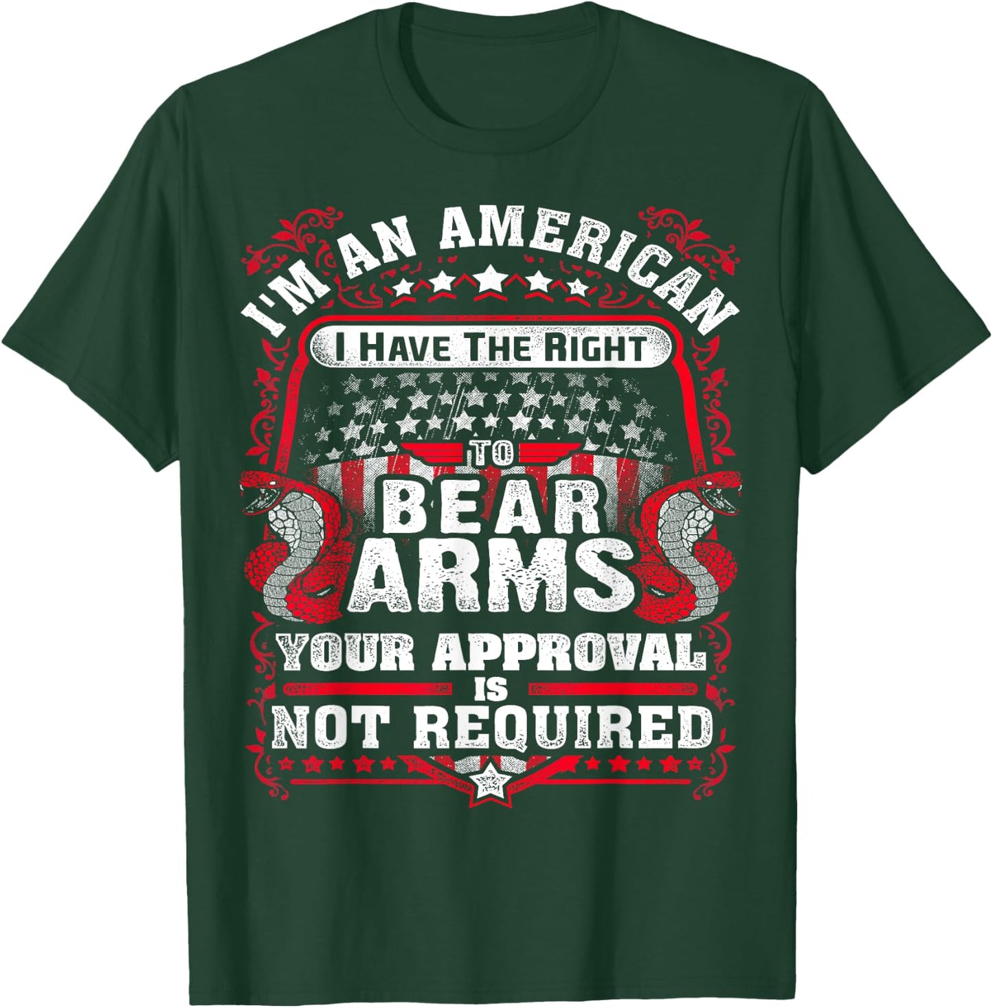 Gun Control Right To Bear Arms for Gun Enthusiast T-Shirt - T-Shirt | Forest