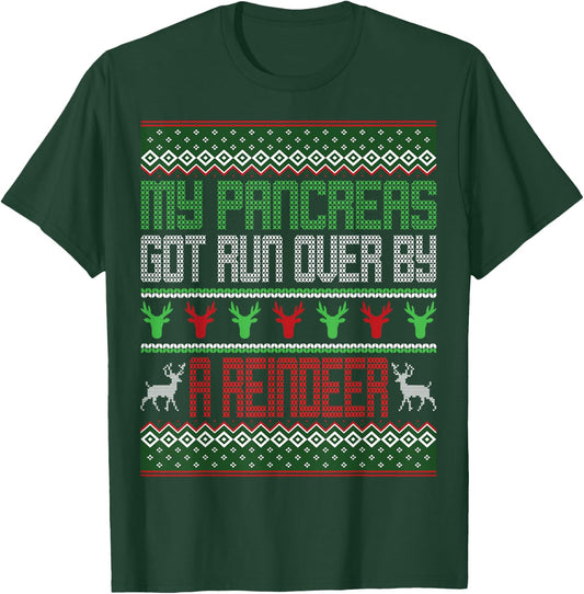 My Pancreas Got Run Over By A Reindeer Diabetes Christmas T-Shirt - T-Shirt | Forest