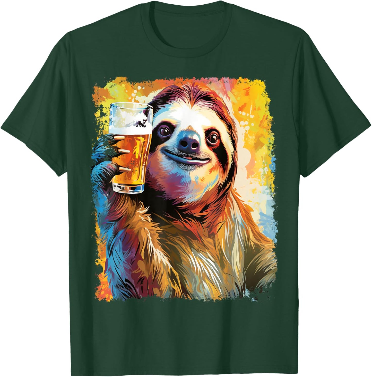 Sloth Beer T-Shirt - T-Shirt | Forest