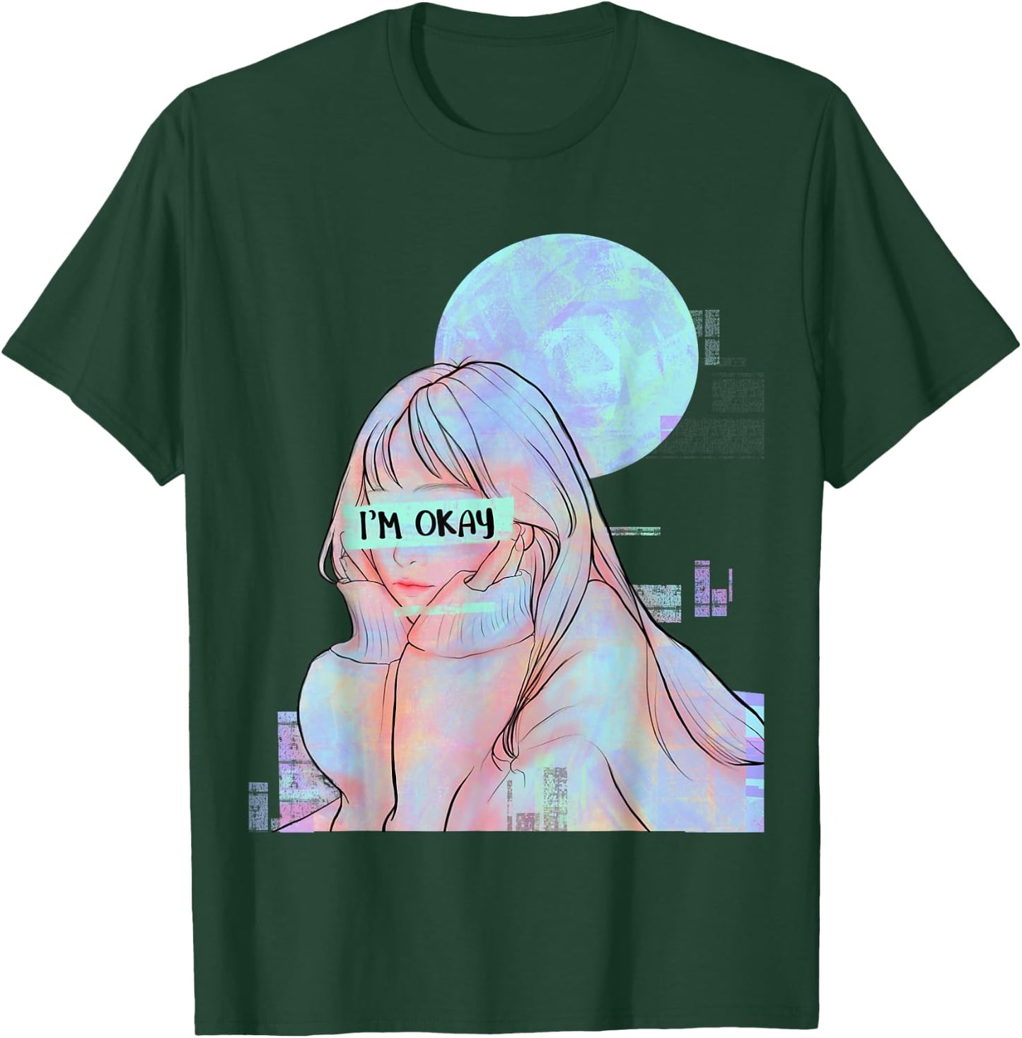 Sad Girl Japanese Anime Girl T-Shirt - T-Shirt | Forest