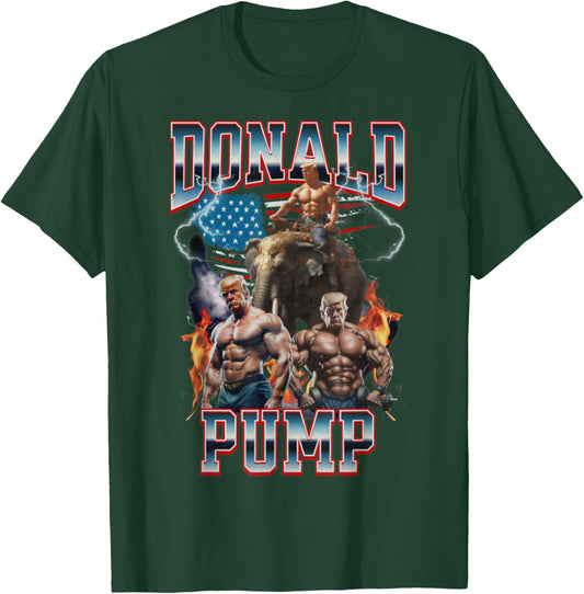 Donald Pump Trump Gym Pump Cover T-Shirt - T-Shirt | Forest