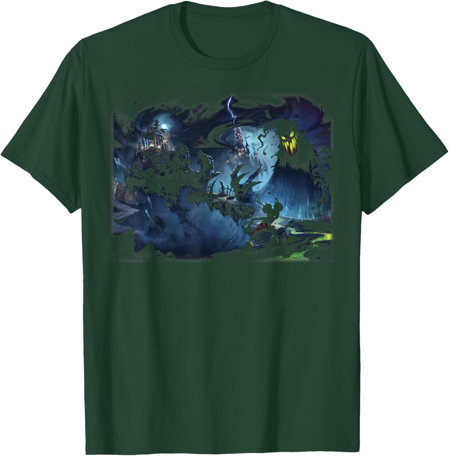 Disney Epic Mickey Game Scene Poster T-Shirt - T-Shirt | Forest