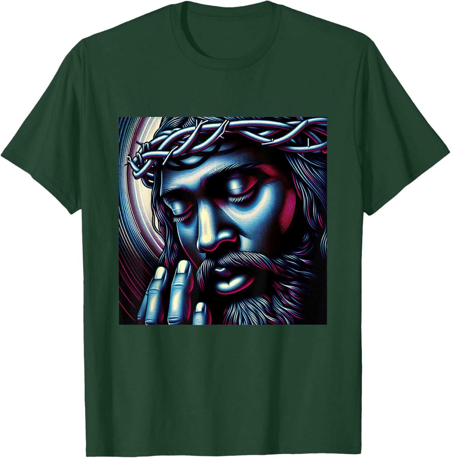 Black Jesus African American Religious Shirt T-Shirt - T-Shirt | Forest