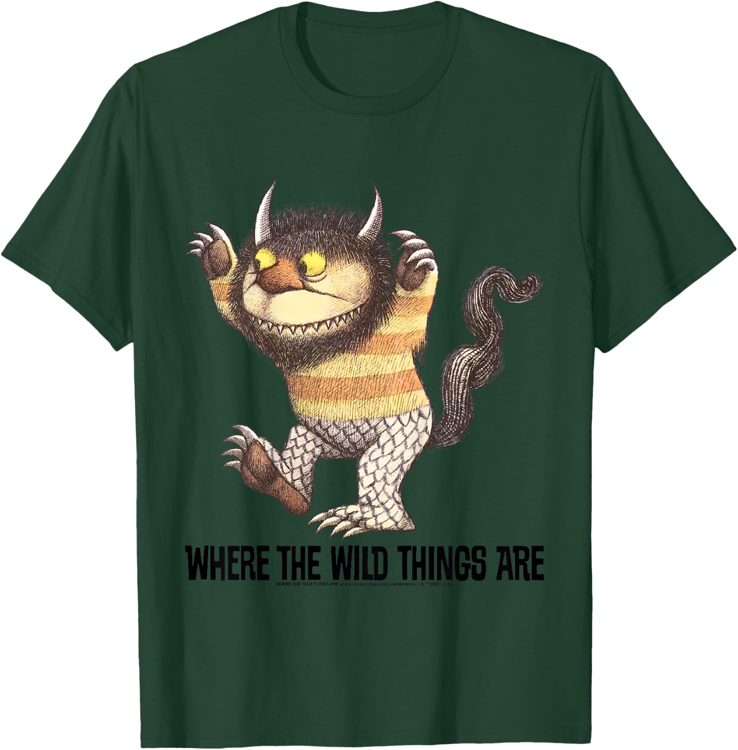 Kids Where The Wild Things Are Horned Monster Portrait T-Shirt - T-Shirt | Forest