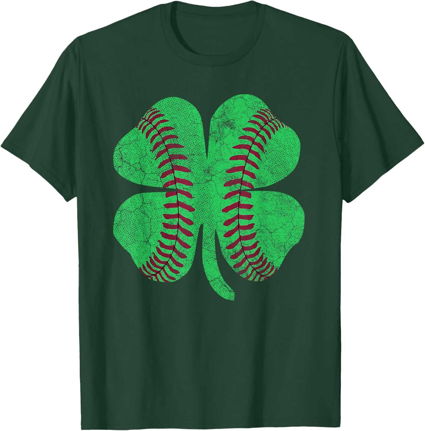 St Patricks Day Shamrock Baseball Saint Paddy's T-Shirt - T-Shirt | Forest