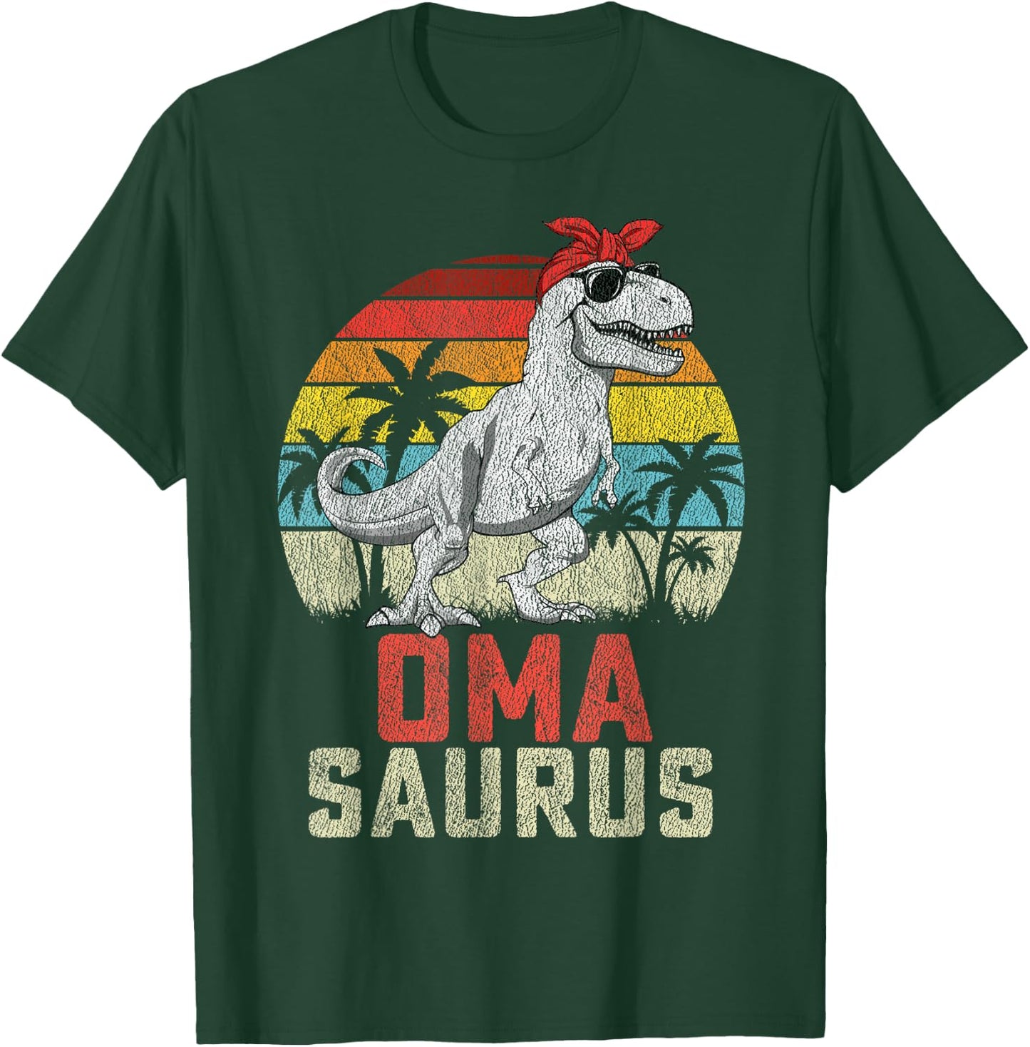 Omasaurus T rex Dinosaur Oma Saurus Mother's Family T-Shirt - T-Shirt | Forest