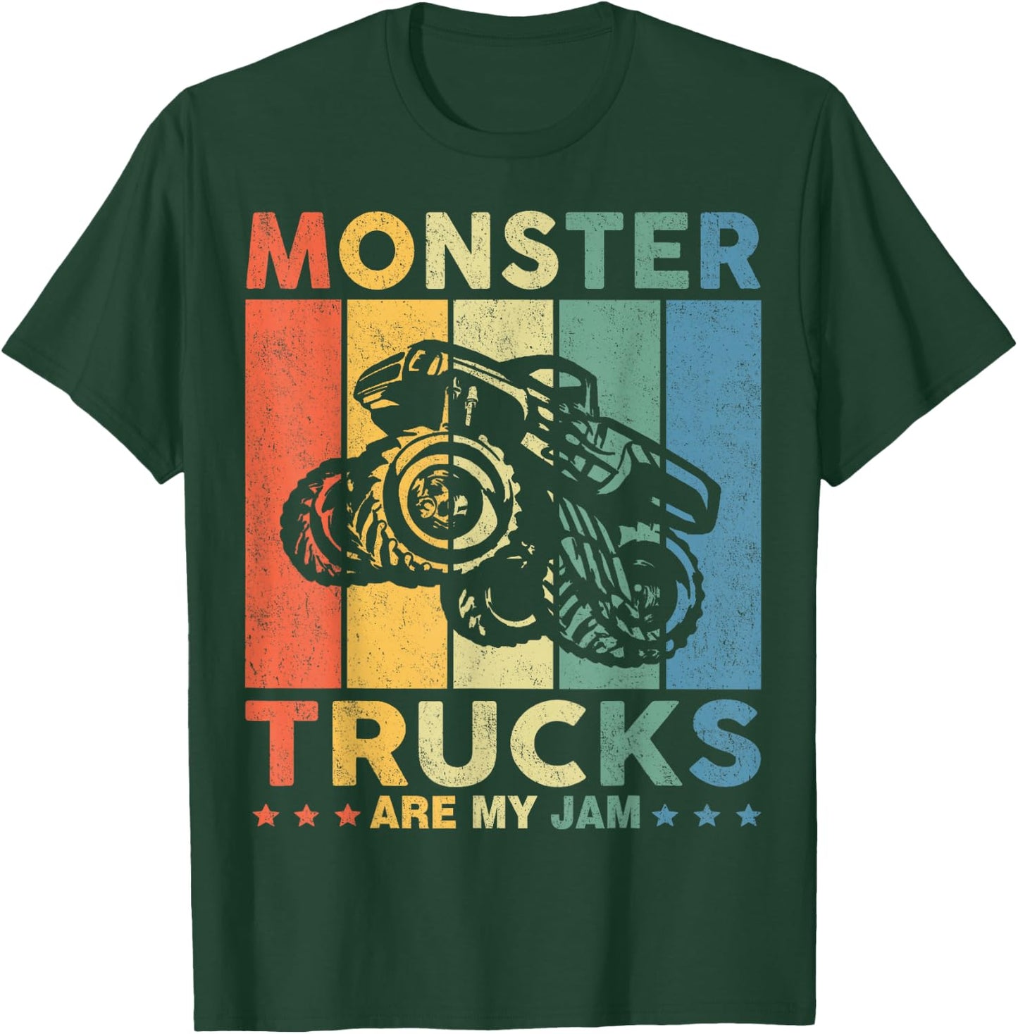 Monster Truck Car for Birthday Boy, Toddlers, Youth & Adults T-Shirt - T-Shirt | Forest