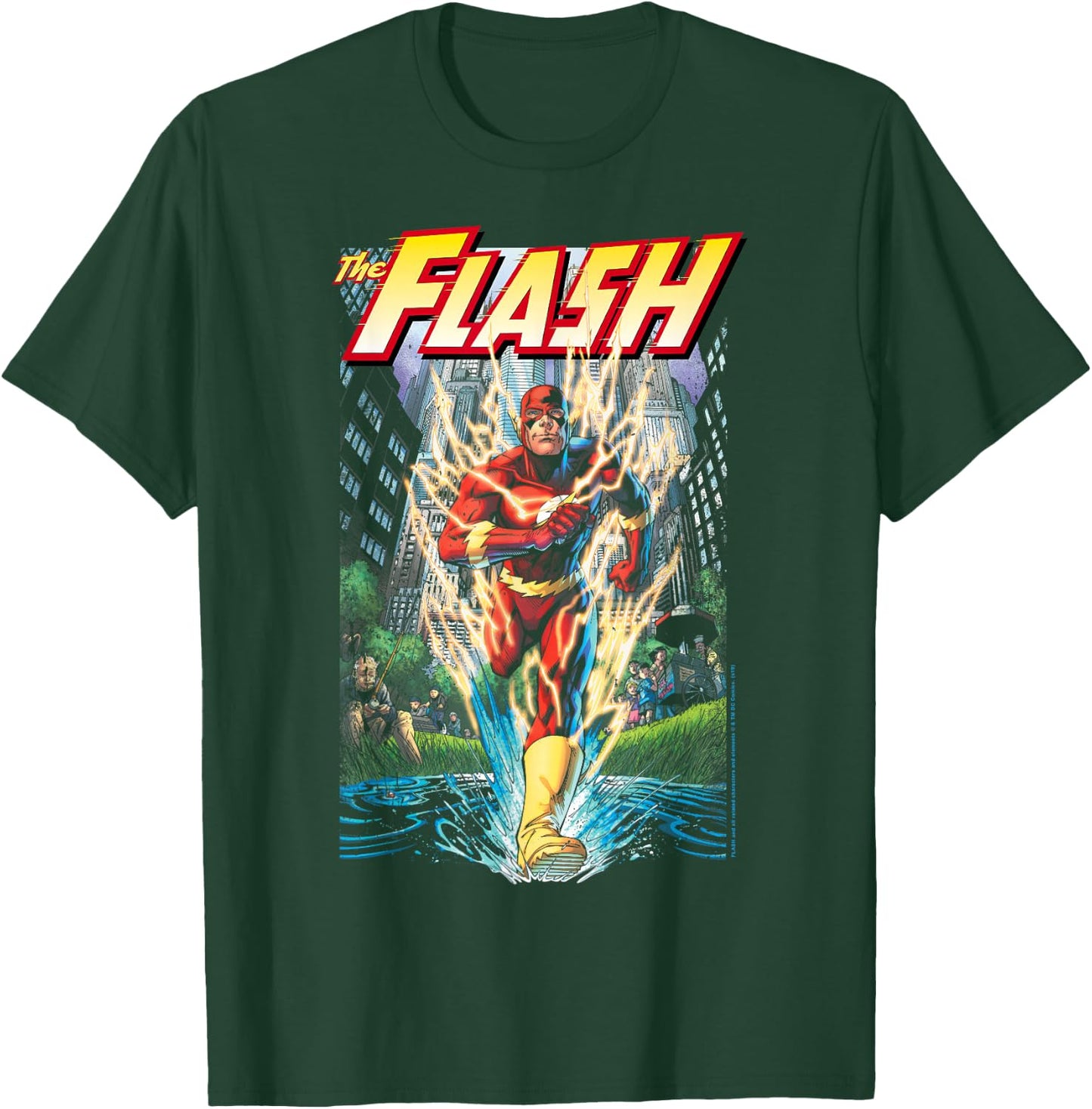 DC Comics The Flash Modern Comic Cover T-Shirt - T-Shirt | Forest