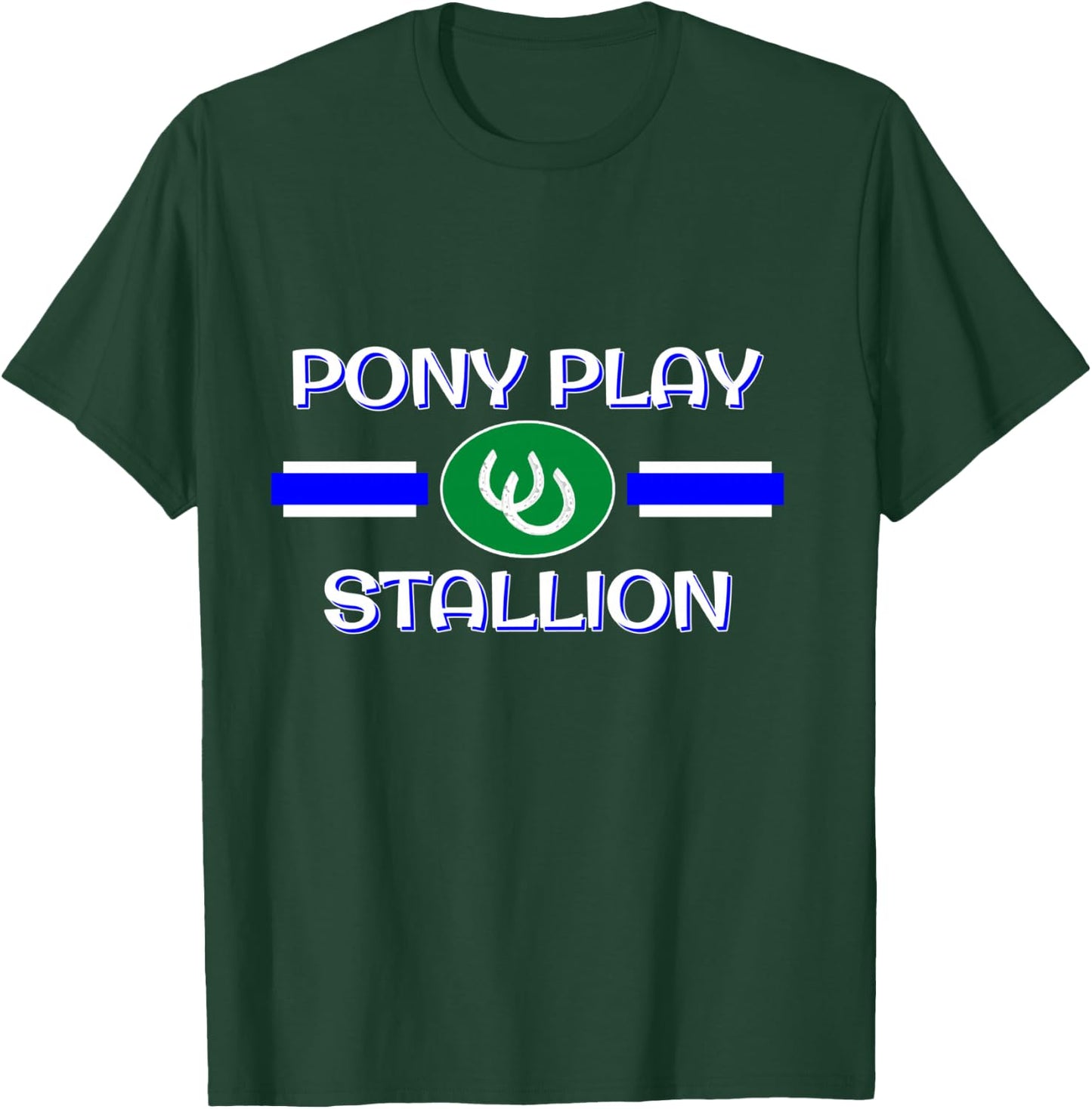 BDSM Pony Play Stallion Gear, Human PonyPlay Fetish Pride T-Shirt - T-Shirt | Forest