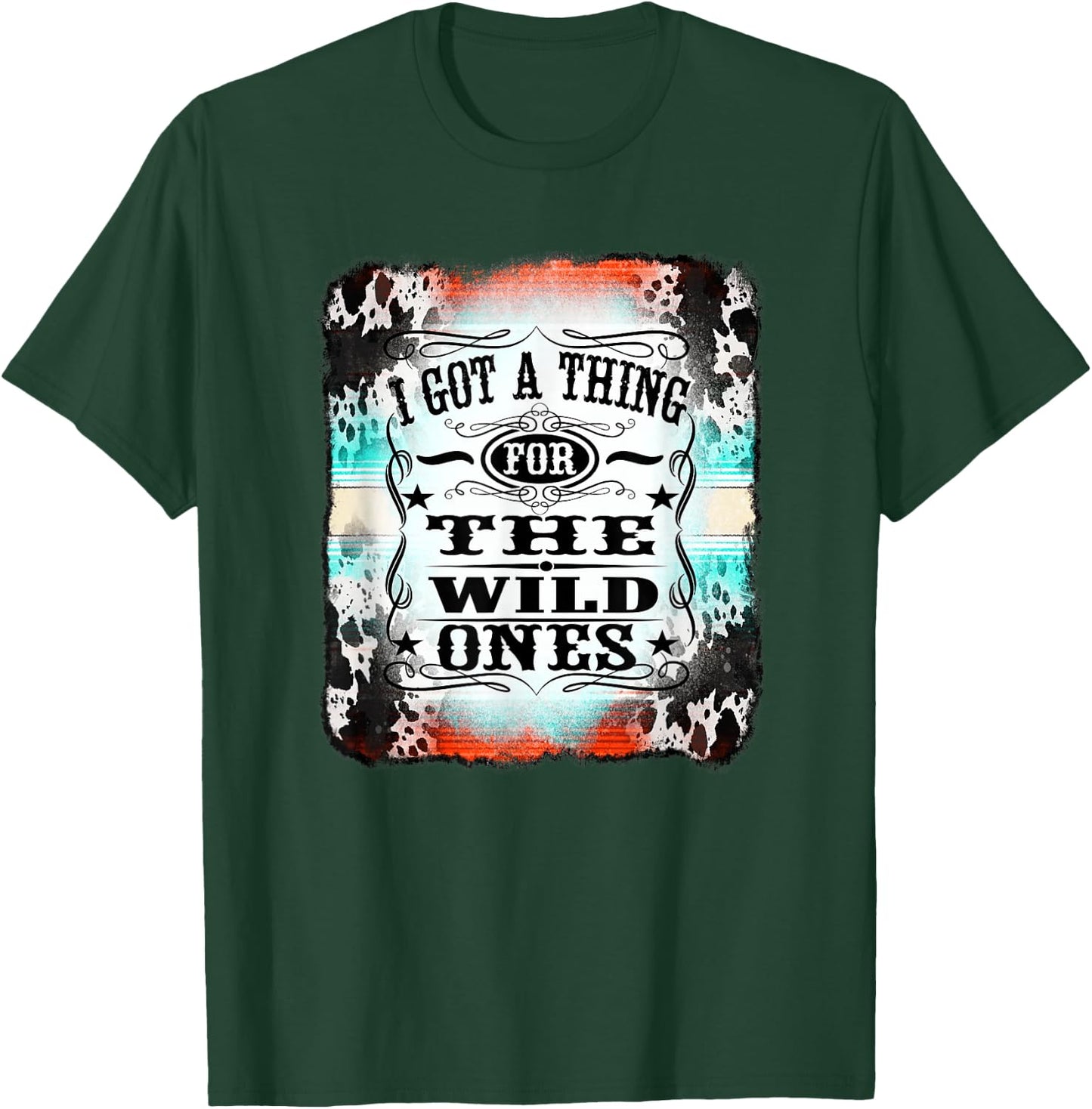 Retro Cowgirl I Got A Thing for The Wild Ones T-Shirt - T-Shirt | Forest