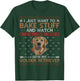 Watch Christmas Movies With My Golden Retriever Ugly Sweater T-Shirt - T-Shirt | Forest