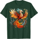Rising Phoenix Majestic Fire Bird Fenix Fantasy Mythological T-Shirt - T-Shirt | Forest