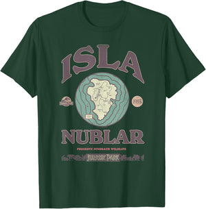 Jurassic Park Isla Nublar Tour 1993 , Small, Black T-Shirt - T-Shirt | Forest