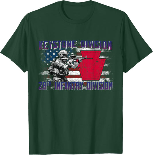 28th Infantry Division 28th ID Keystone Division Gifts T-Shirt - T-Shirt | Forest