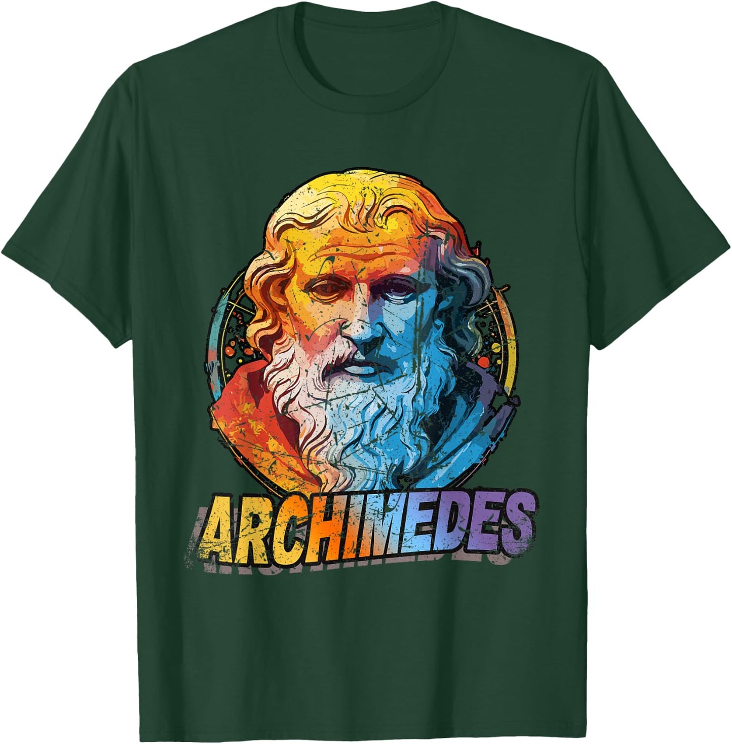 Retro Archimedes Shirt Greek Mathematician Physicist T-Shirt - T-Shirt | Forest