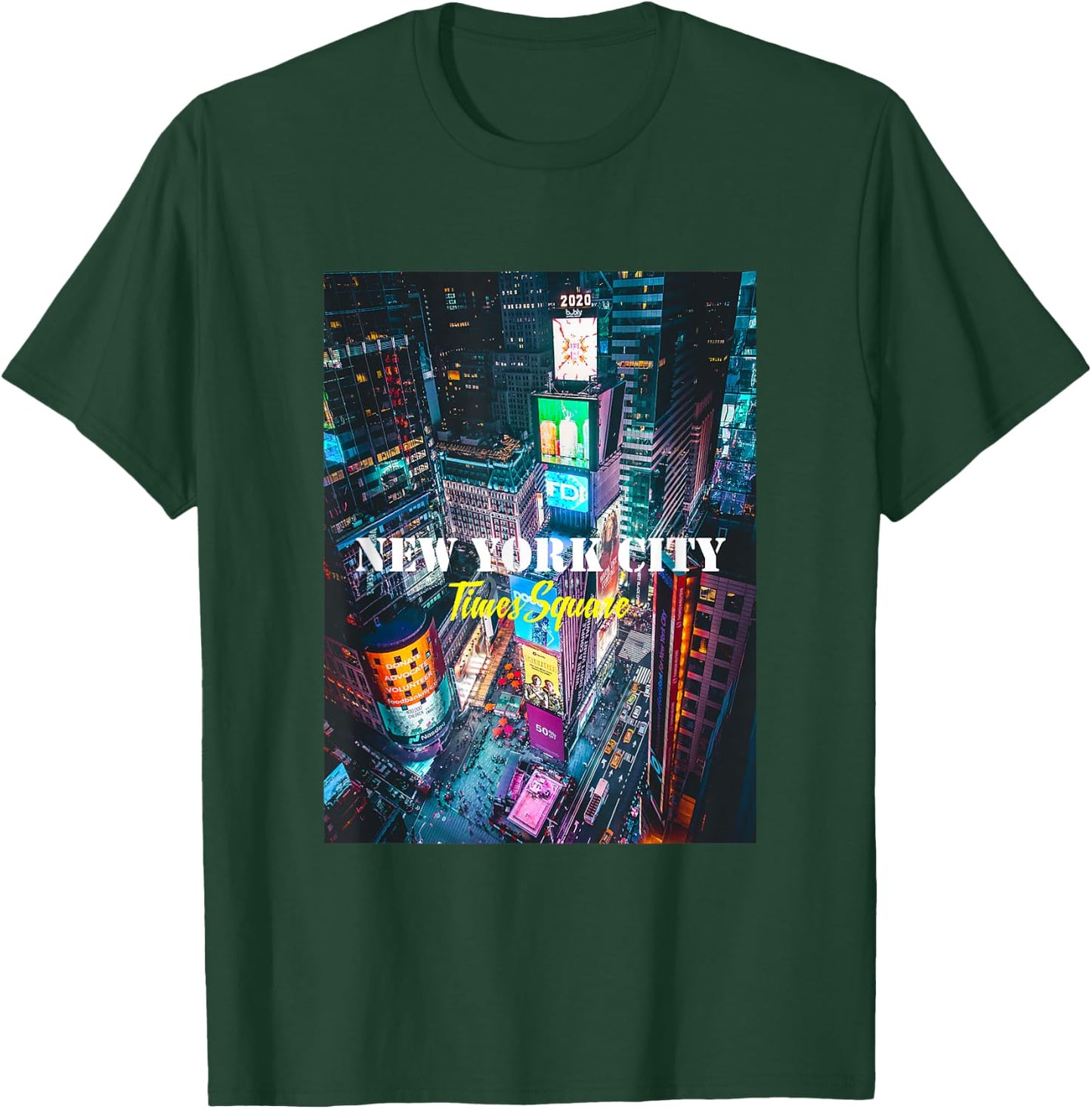 New York City Times Square Skyline Shirts, New York City T-Shirt - T-Shirt | Forest