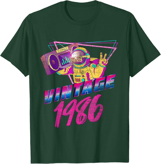 38th Birthday Gifts - Vintage 1986 T-Shirt - T-Shirt | Forest