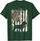 Camo Flag Beagle Vintage Animal Pet Hound Dog Patriotic Gift Girls Kids Men T-Shirt - T-Shirt | Forest