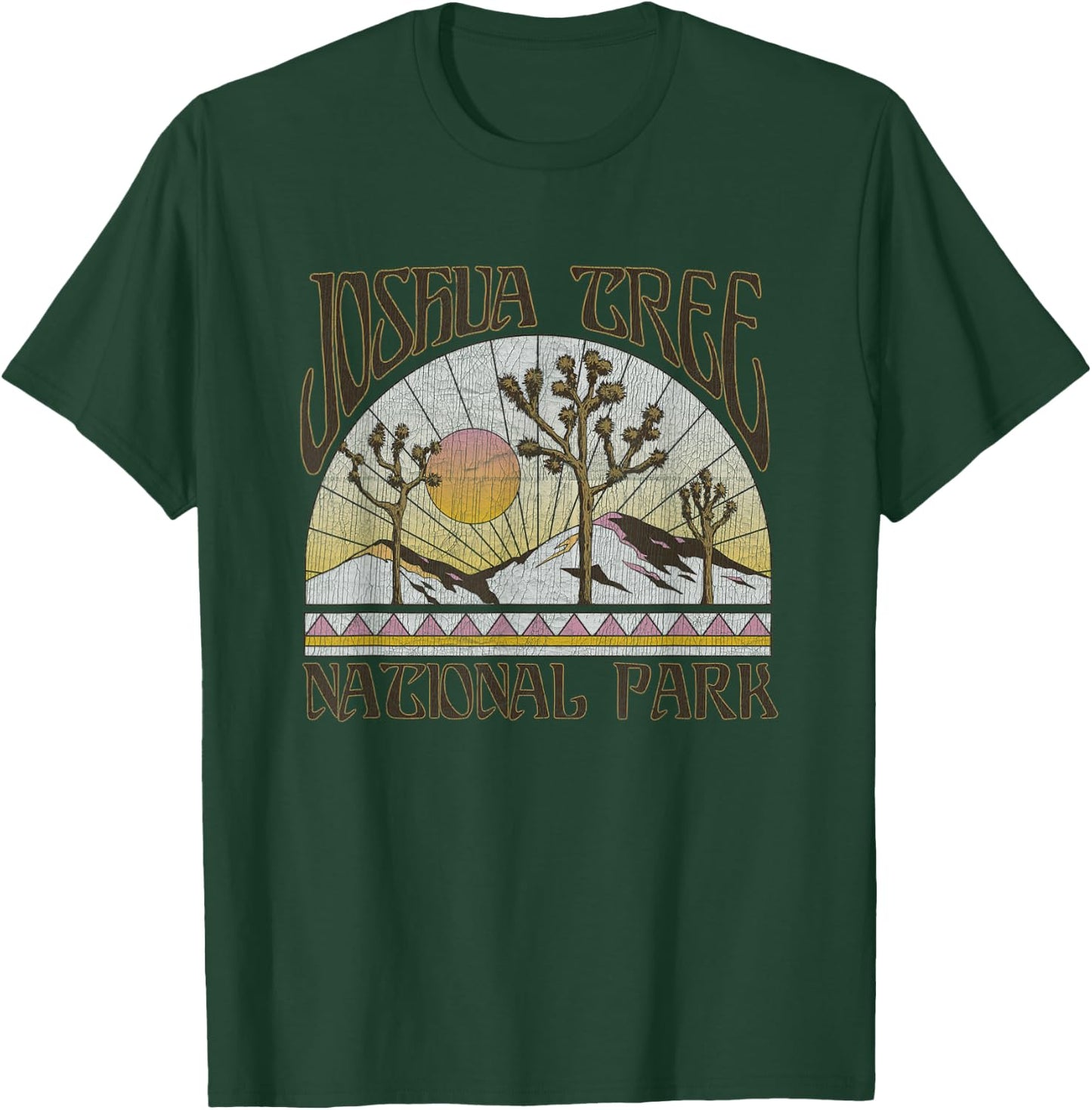 Vintage Joshua Tree National Park Retro Outdoor Camping Hike Small T-Shirt - T-Shirt | Forest