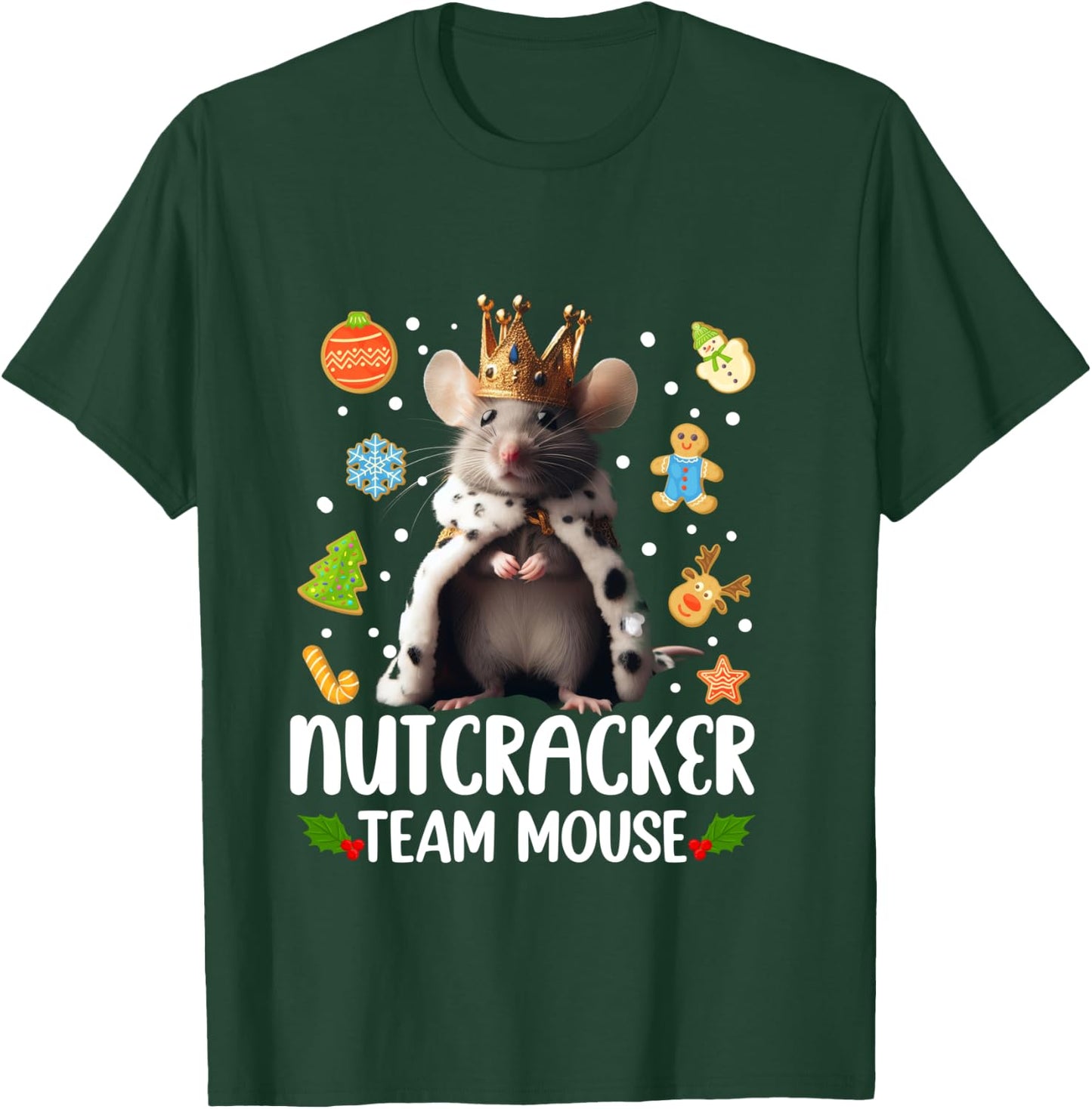 Team Mouse Nutcracker Shirt Christmas Dance Funny Soldier T-Shirt - T-Shirt | Forest