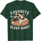 Favorite Sleep Shirt, Pug Dog with 2 Puppies T-Shirt - T-Shirt | Forest